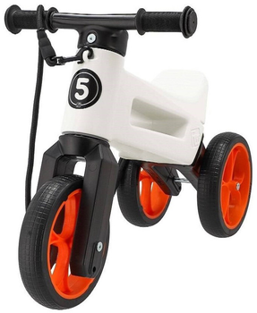 Rowerek biegowy Funny Wheels Rider White/Orange (8595557515753)