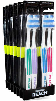 Зубні щітки жорсткі Reach Interdental Firm Toothbrush 2 шт 12 упаковок
