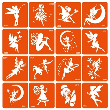 Набор трафаретов для био-тату "Fairies" fairies-16