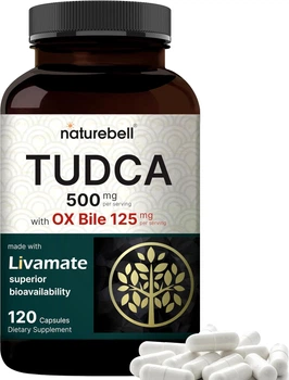 Добавка премиум-класса для детоксикации и восстановления печени NatureBell TUDCA 500mg with OX Bile 125mg 120 капсул