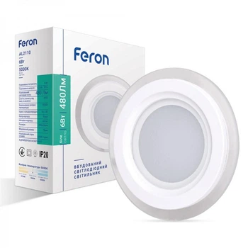 Світлодіодний світильник Feron AL2110 6W коло білий 480Lm 5000K