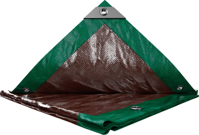 Тент Mastertool 2 х 3 м двусторонний 130г/м2 Green-Brown (89-4203)