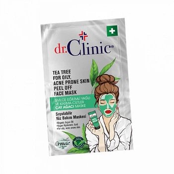 Маска dr.Clinic для лица с растительным маслом чайного дерева Tea Tree Mask - SACHET, 12 мл.