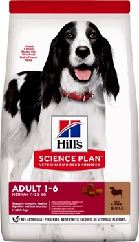 Сухий корм для дорослих собак Hill's Science Plan Adult Medium Breed з ягням і рисом 14 кг (052742059686)