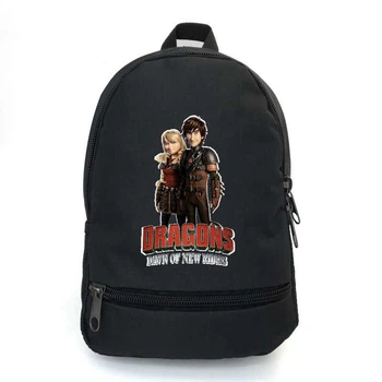Рюкзак Як приручити дракона BIG School Bag (Dragon - 02) чорний (43 х 30 х 17 см)