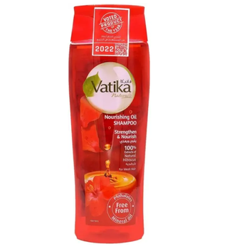 Шампунь восстанавливающий с маслом гибискуса для ослабленных волос Dabur Vatika, 425 мл.