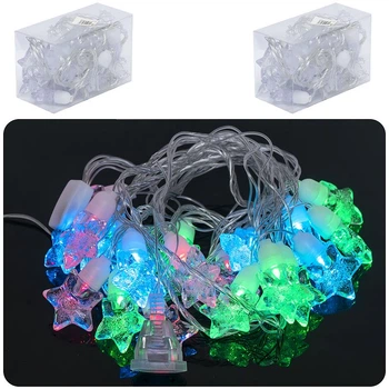 Гирлянда электрическая "лампочка-звезда" 20шт 5м led цветная 7Toys (D-39(116445))