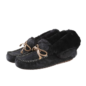 Женские высокие зимние мокасины OZZEK Australia Black, 38 (24см)
