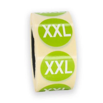 Наклейки "Розмір одягу - XXL" 25 мм 500 шт
