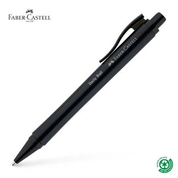 Кулькова ручка Faber-Castell Daily Ball XB Black, корпус чорний, стрижень синій 1,0 мм