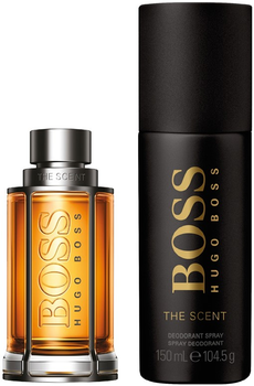 Подарунковий набір для чоловіків Hugo Boss The Scent For Him Туалетна вода 50 мл + Дезодорант 150 мл (3616305439536)