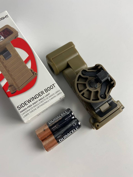 Ліхтар Streamlight Sidewinder Boot Light Hands + кріплення для ліхтаря на шолом