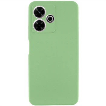 Чохол Silicone Cover Lakshmi Full Camera AAA для Xiaomi Redmi 13 4G / Poco M6 4G М'ятний / Mint