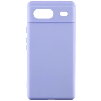 Противоударный чехол Silicone Cover Lakshmi Full Camera (AAA) для Google Pixel 8a сиреневый