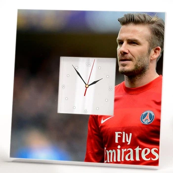 Часы "Дэвид Бекхэм. David Beckham. Футбол" для фанатов украшение спальни, спорт клуба, бара, кафе