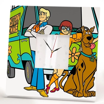 Часы "Скуби-Ду. Scooby-Doo!" для интерьера детской спальни, бара, кафе, подарок фанату