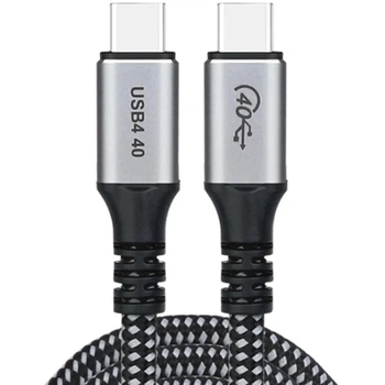 Кабель Choetech USB 4.0 Gen 3 Type-C to Type-C M-M 1.2 м 240W 8K HDR Black (XCC-1040-GY)