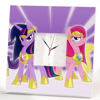Часы "Дружба - это чудо. My Little Pony" украшение интерьера спальни, бара, кафе, детской комнаты