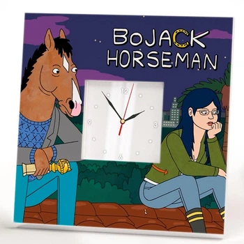 Часы "Конь БоДжек. BoJack Horseman" украшение интерьера спальни, бара, кафе, для фаната