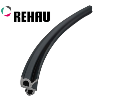 Уплотнительная резина стеклопакета REHAU для металлопластиковых окон и дверей черная 865002