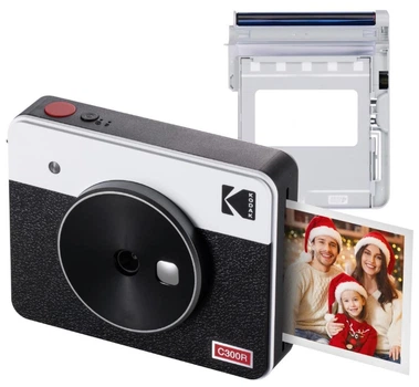 Фотокамера мгновенной печати Kodak Mini Shot 3 Retro White / 8 фото