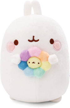 Maskotka Nici Molang pluszowy z tęczowym kwiatkiem 48 cm (4012390611663)