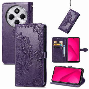 Чохол Vintage для Xiaomi Redmi 14C книжка шкіра PU з візитницею фіолетовий