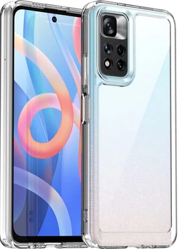 Силиконовый чехол Space Xiaomi Redmi Note 11 Pro + 5G (прозрачный) (38366)