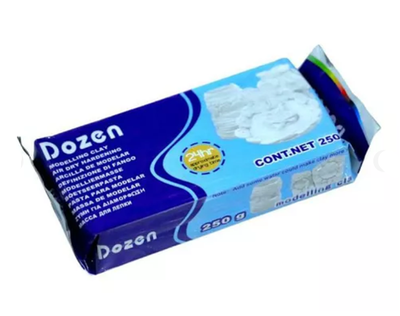 Пластилин 250гр. Dozen скульптурный белый DSCN0664