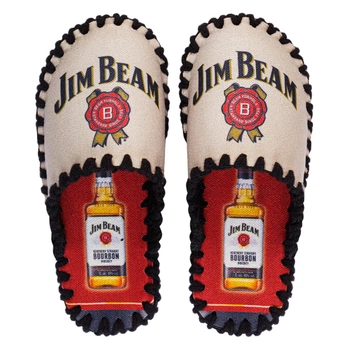 Чоловічі тапочки домашні войлочні з закритим носком Jim Beam 42-43 ( 27-27.5 см ) беж