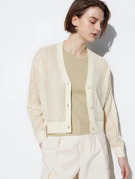 Кардиган женский Uniqlo 534096281 S Молочный (1159818951)