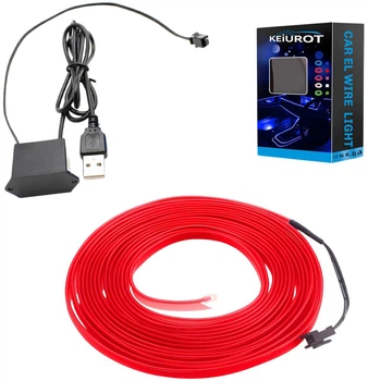 Светодиодная лента для авто UFT LS6 для подсветки салона с USB 3 м Красная (UFTLS6red)