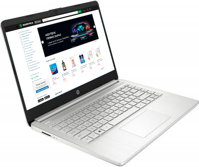 Ноутбук HP Laptop 14s-dq5007ua (6J314EA) Natural Silver