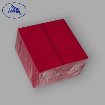 Серветка паперова 330*330, 2-х шарова, 1/8 червона 100 шт.