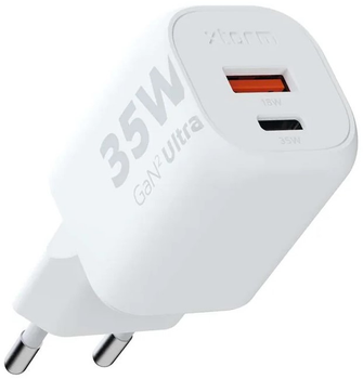 Мережевий зарядний пристрій Xtorm 35W GaN2 Ultra Charger White (XEC035)