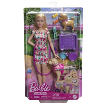 Лялька з аксесуарами Mattel Barbie With Puppies аnd Pet Wheelchair 29 см (0194735192243)