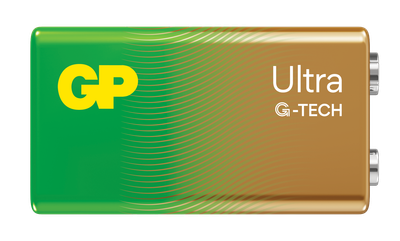 Bateria GP Ultra Alkaline 9V Battery 1604AU/6LF22 (4891199220203)