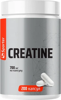 Креатин моногидрат Sporter Monohydrate 200 капсул (4820249721759)