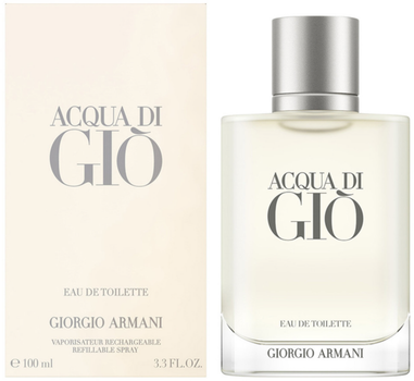 Туалетна вода для чоловіків Giorgio Armani Acqua di Gio Pour Homme Refillable 100 мл (3614273955546)