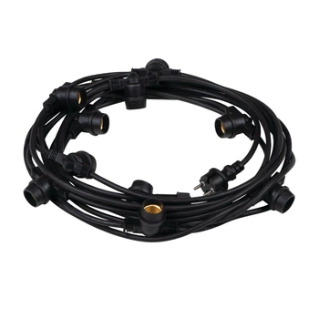 Вулична гірлянда під лампочки Feron CL50-8 "Белт-лайт" 230 V 10*Е27 5 м black