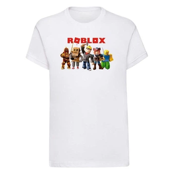 Футболка детская белая с принтом Roblox Роблокс DM-1047 134 см
