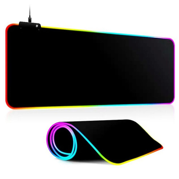 Коврик TWolf P3 - это игровая поверхность для мыши и клавиатуры с RGB подсветкой размером 800*300*4 мм, выполненный в черном цвете.