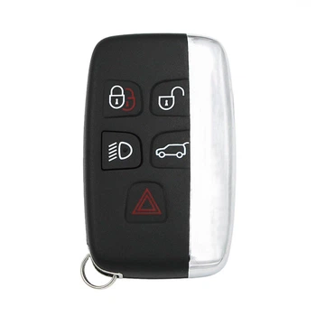 Корпус смарт ключа Land-Rover (Лэнд-Ровер) Range Rover 5 кнопок БЕЗ лезвия ( 17-04)