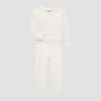 Дитячий теплий комплект (світшот + штани) для дівчинки Juicy Couture 594589843 110 см Молочний (1159809330)