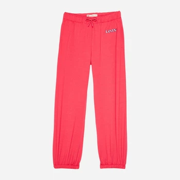 Дитячі теплі спортивні штани-джогери для дівчинки Levi`s 809763013 122-128 см Рожеві (1159819113)
