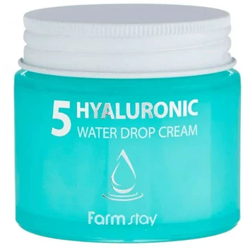 Krem nawilżający do twarzy FarmStay Hyaluronic 5 Water Drop 80 ml (8809480772559)