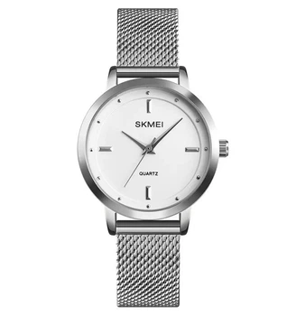 Skmei 1528 серебристые женские часы