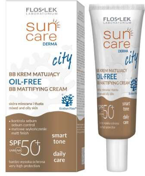 BB Крем сонцезахисний Floslek Sun Care Derma City матуючий Spf 50+ 30 мл (5905043022512)