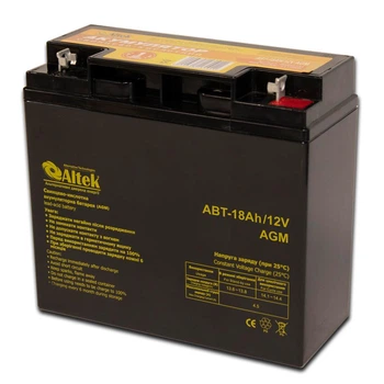 Акумулятор ALTEK ABT-18Аh/12V AGM
