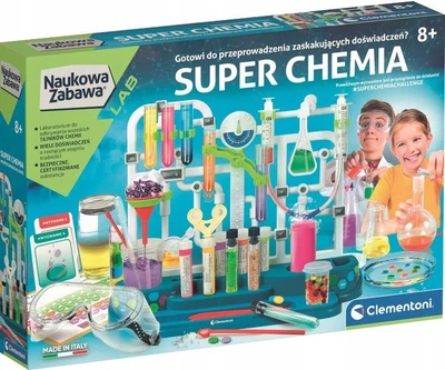 Набір Clementoni 50805 "наукова гра: супер хімія"